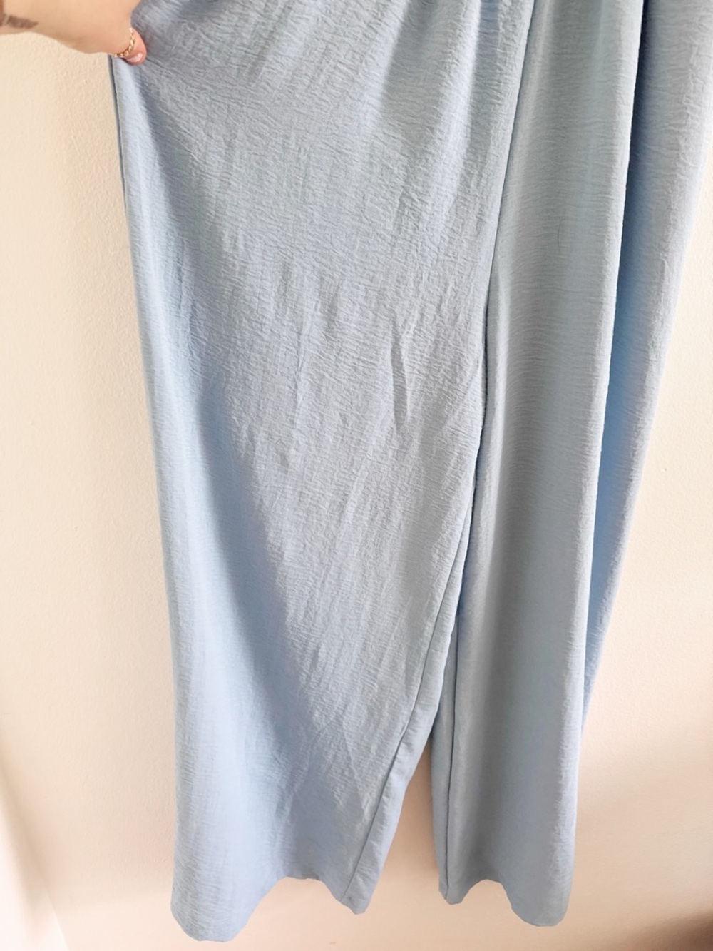 Dokotoo Light Blue Smocked Bodice Wide-Leg Jumpsuit small - Picture 4 of 7
